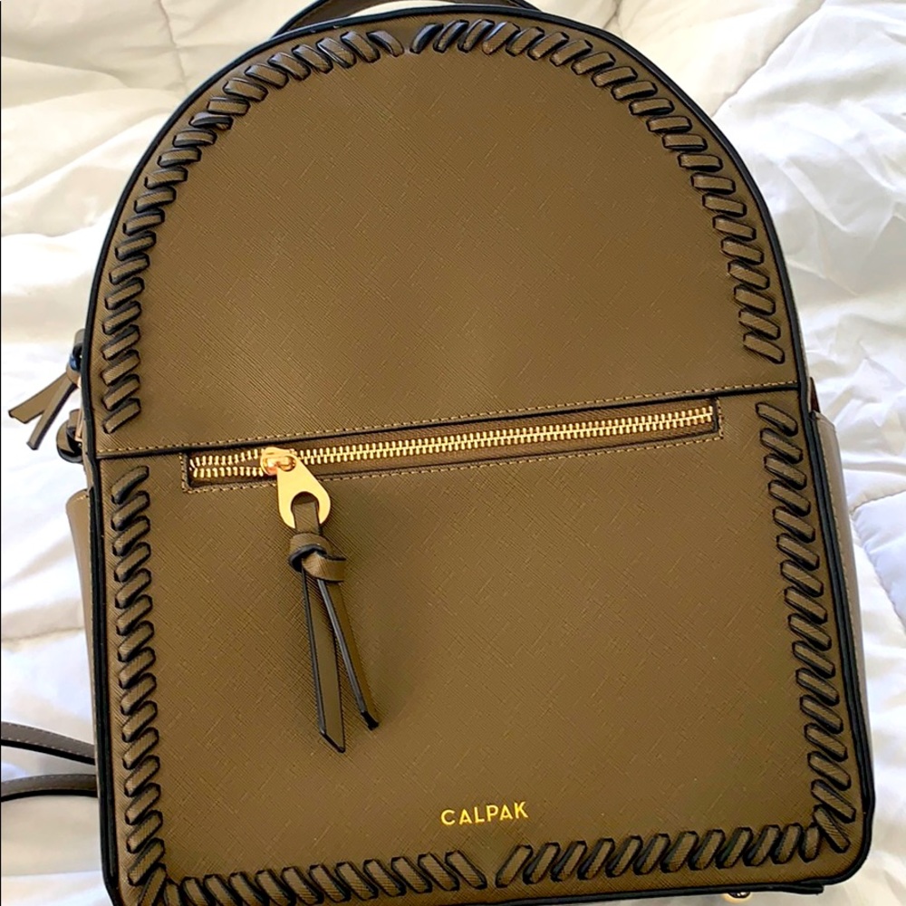 Calpak Kaya Round Travel Backpack — Olive Green